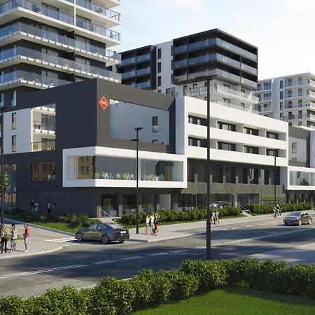Q Apart Silver -Klimatyzowane Studio Przy Manufakturze Z Garazem Gratis, Fv Lodz  Exterior photo